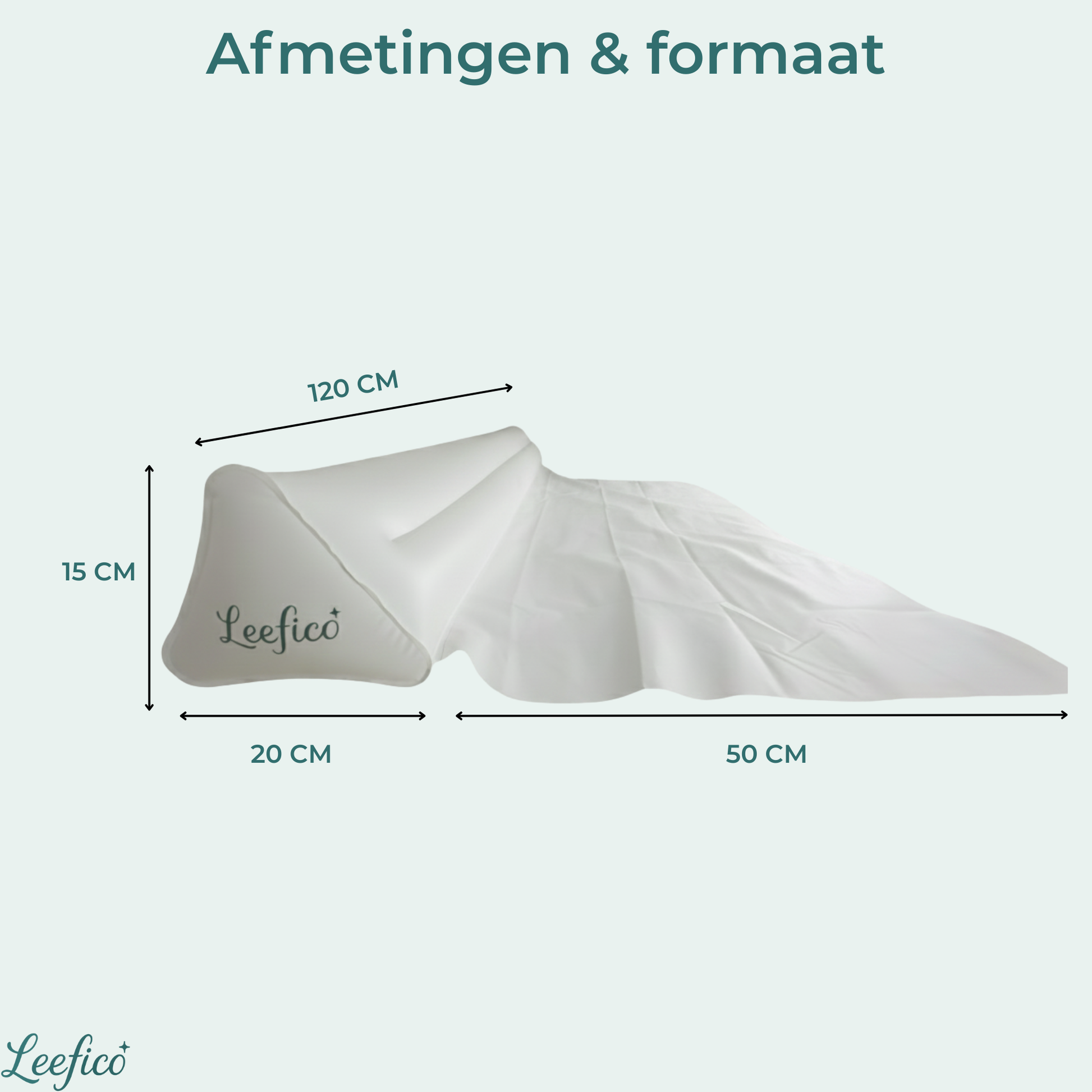 Leefico bedrand flap-bevestiging detail — schuift stevig onder het matras